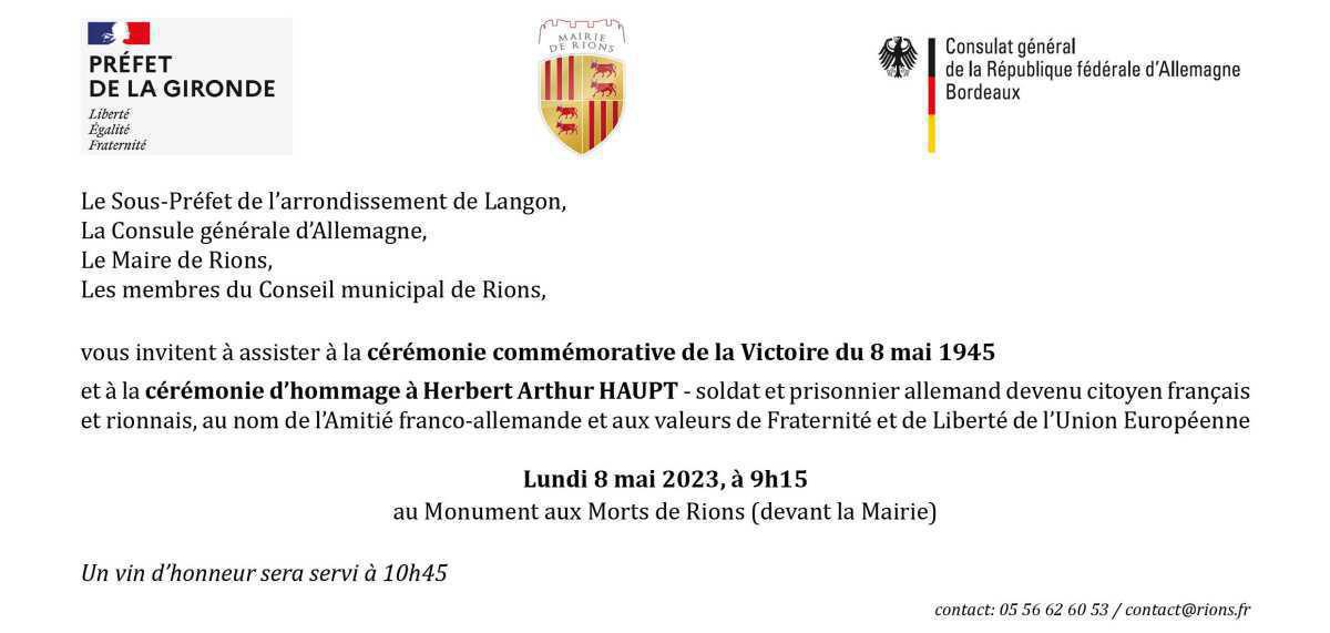 Cérémonie exceptionnelle d'hommage au monument aux morts
