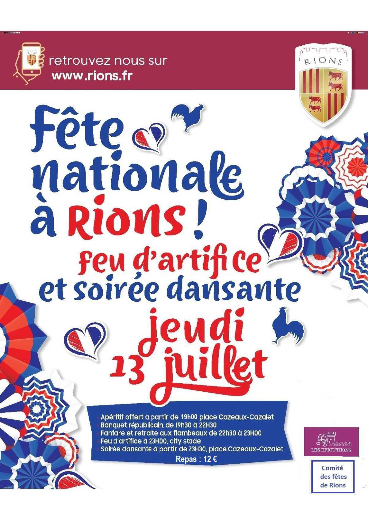 Soirée festive du 13 juillet