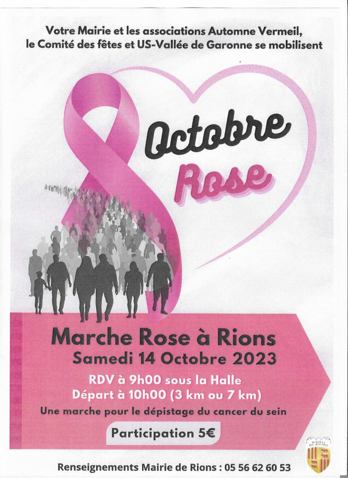 Marche des "Rubans roses"