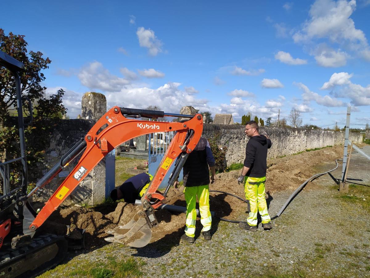 Travaux au cimetière Travaux au cimetière