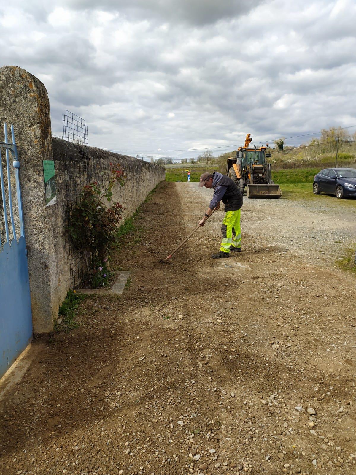 Travaux au cimetière Travaux au cimetière
