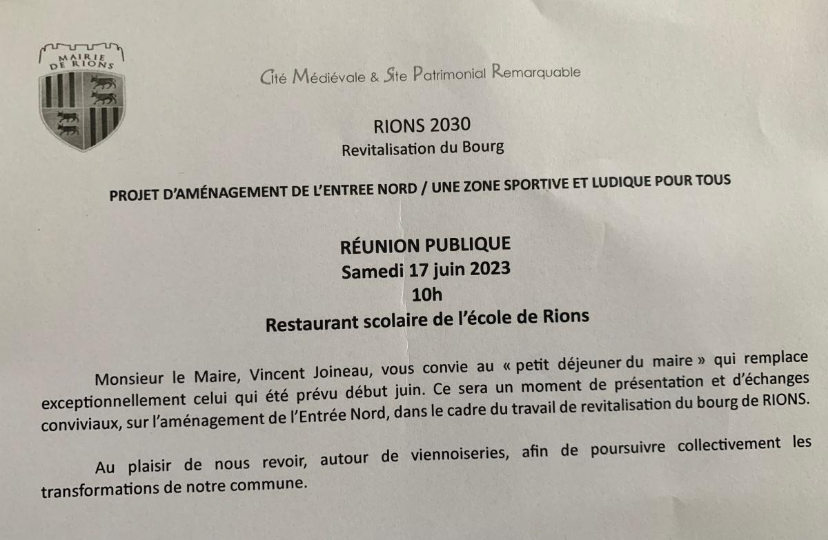 Réunion publique