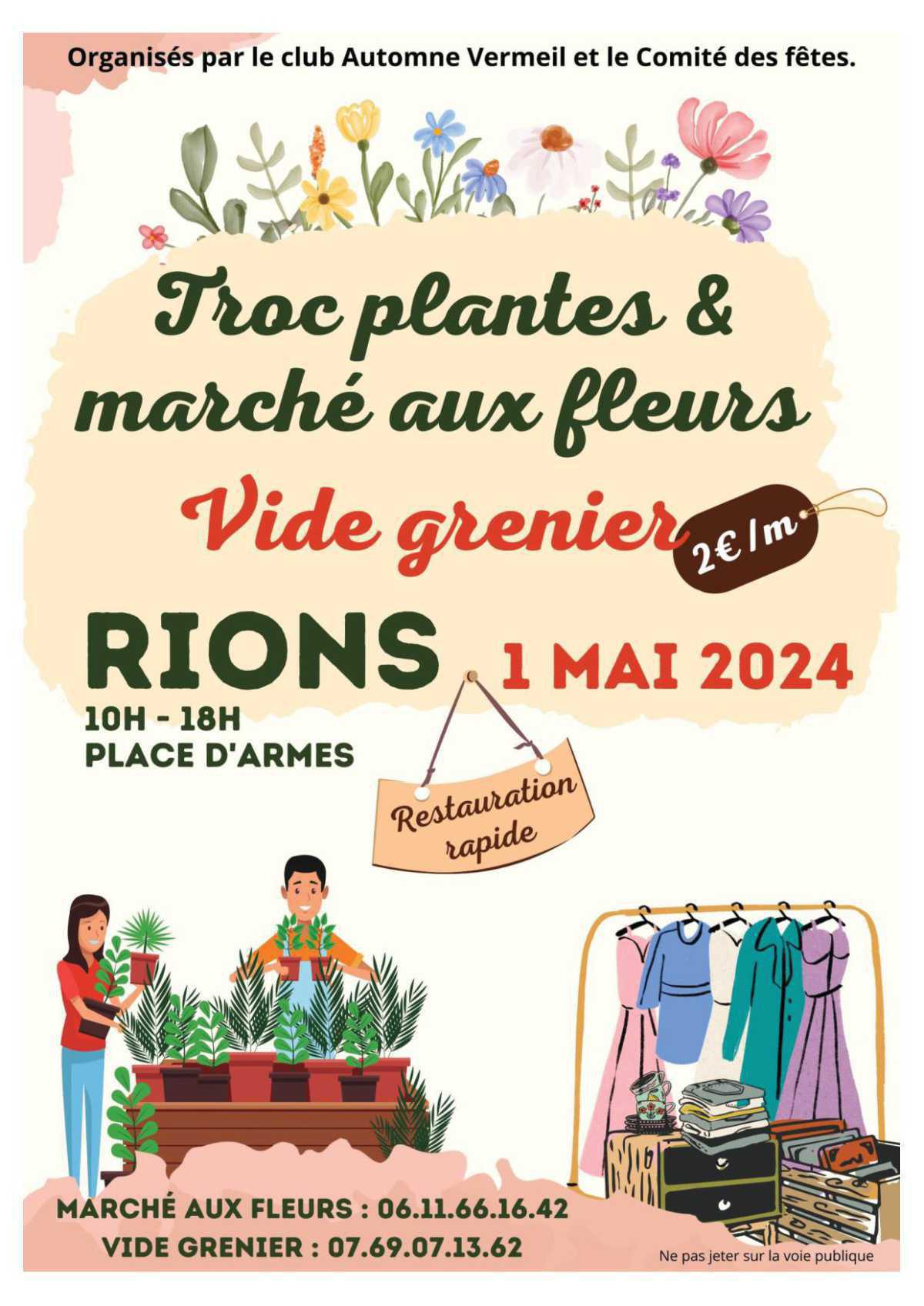 Troc Plantes et Marché aux Fleurs + vide-greniers