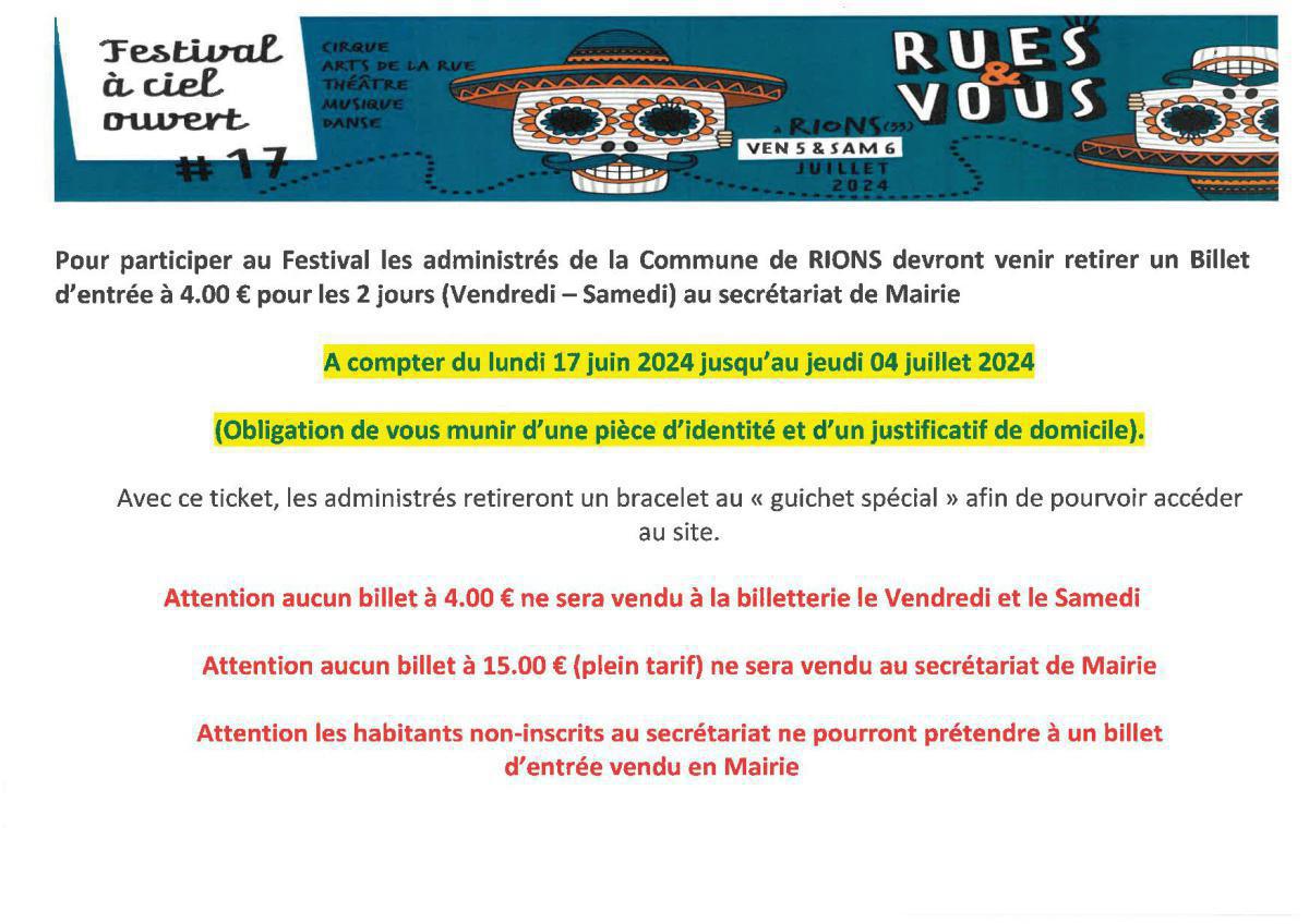 Festival "Rues & Vous"