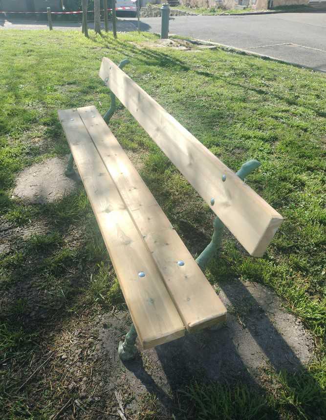 Rénovation des bancs publics Rénovation des bancs publics