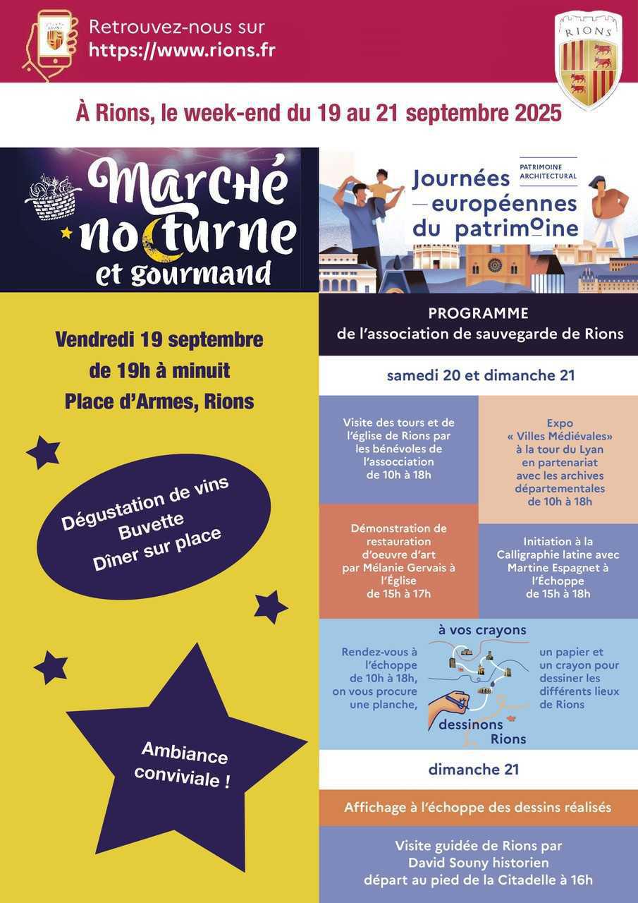 Marché nocturne et gourmand