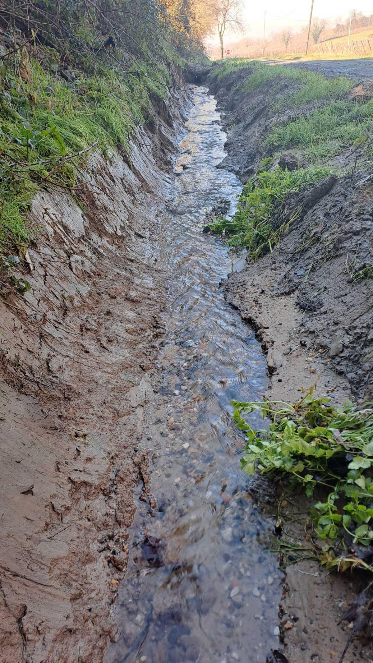Travaux d'amélioration de l'écoulement des eaux pluviales