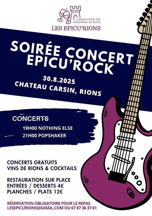 "Epicu'Rock", concert au château Carsin