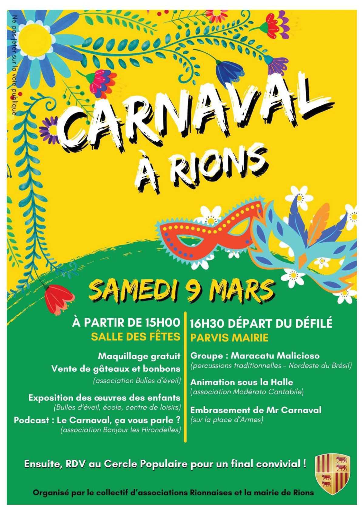 Le Carnaval de Rions Le Carnaval de Rions