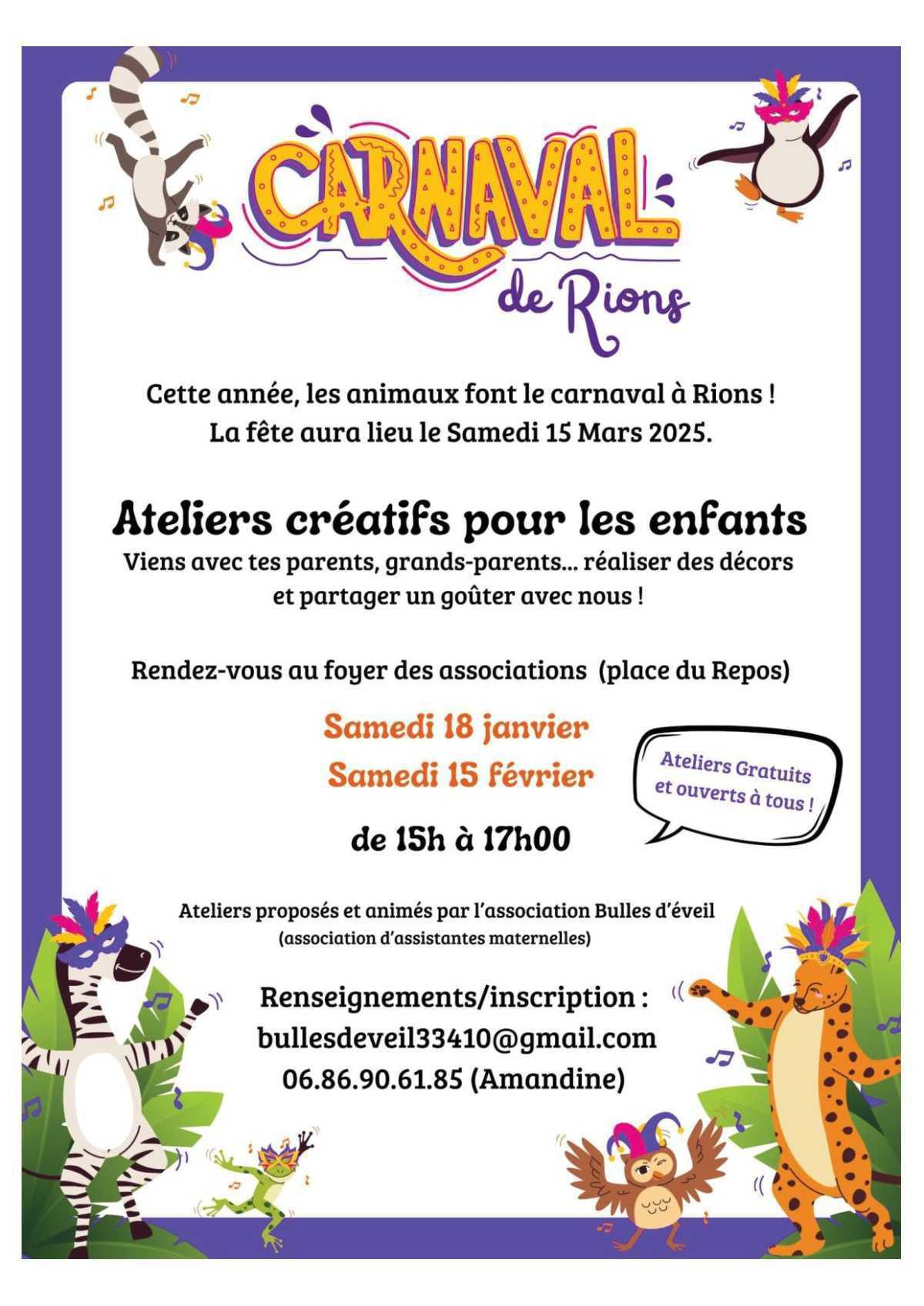 Le Carnaval de Rions Le Carnaval de Rions