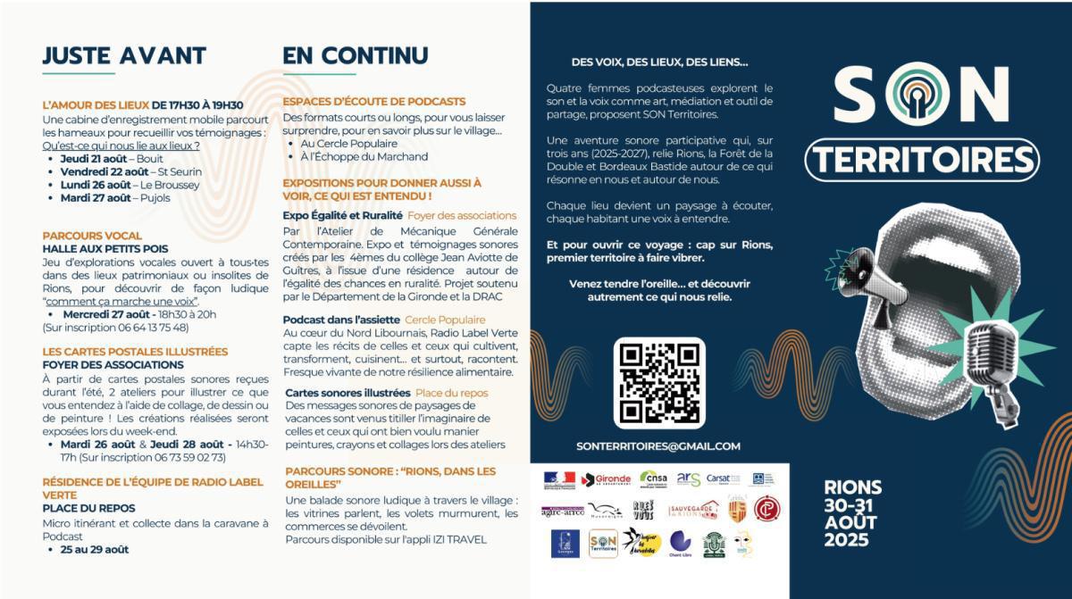 "SON territoire" : des voix, des lieux, des liens . "SON territoire" : des voix, des lieux, des liens .