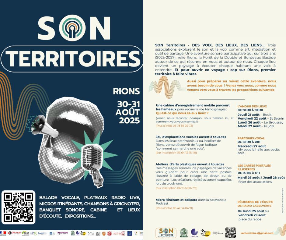 "SON territoire" : des voix, des lieux, des liens . "SON territoire" : des voix, des lieux, des liens .