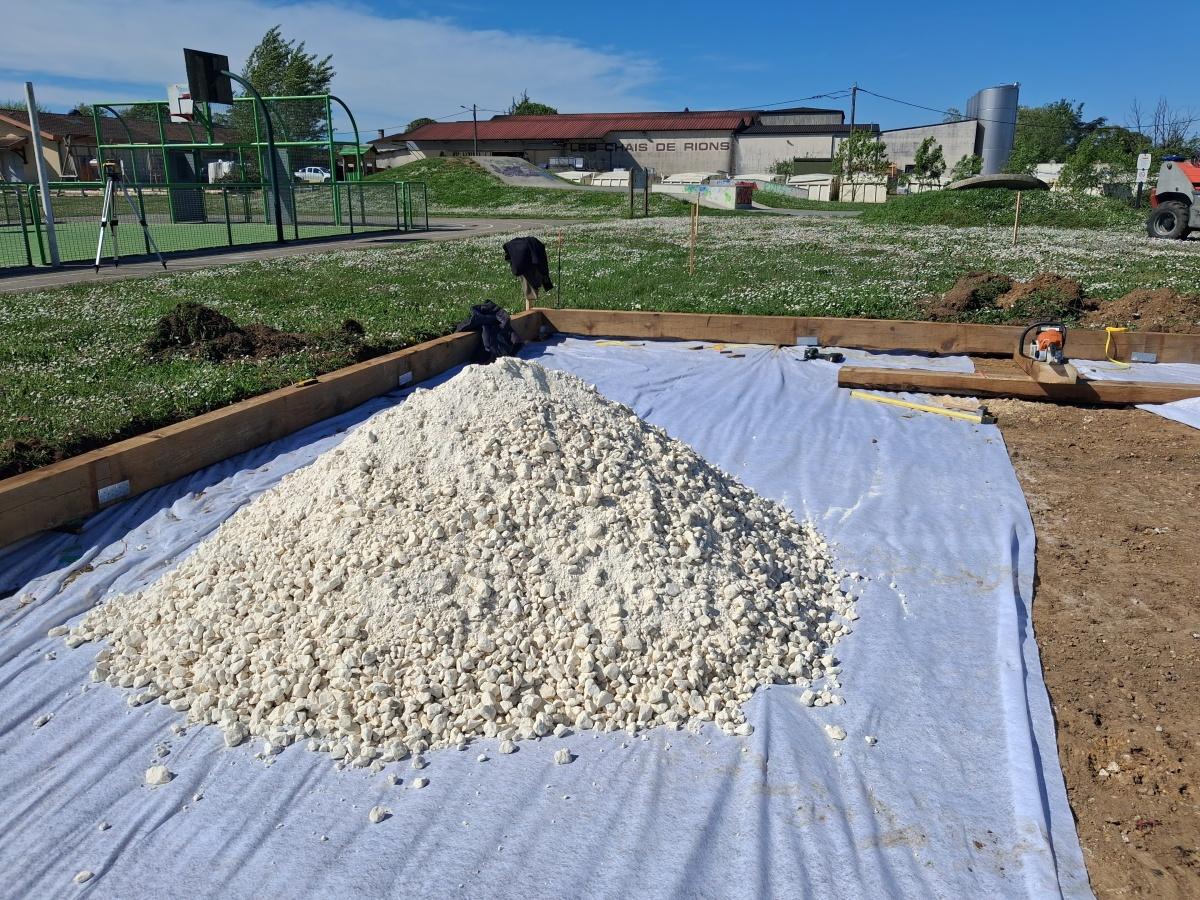 Avancée des travaux d'aménagement de l'entrée nord Avancée des travaux d'aménagement de l'entrée nord