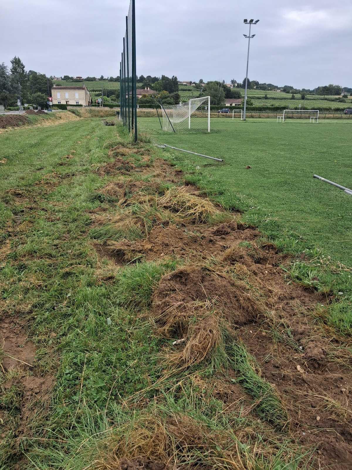 Poursuite des travaux d'aménagement de l'entrée nord du village