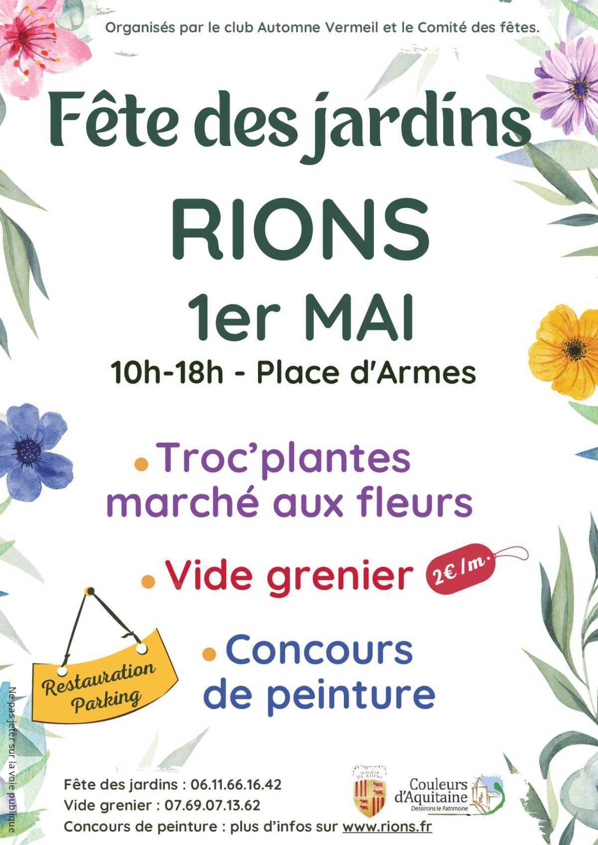 Marché aux plantes/fleur, vide grenier, concours de peinture