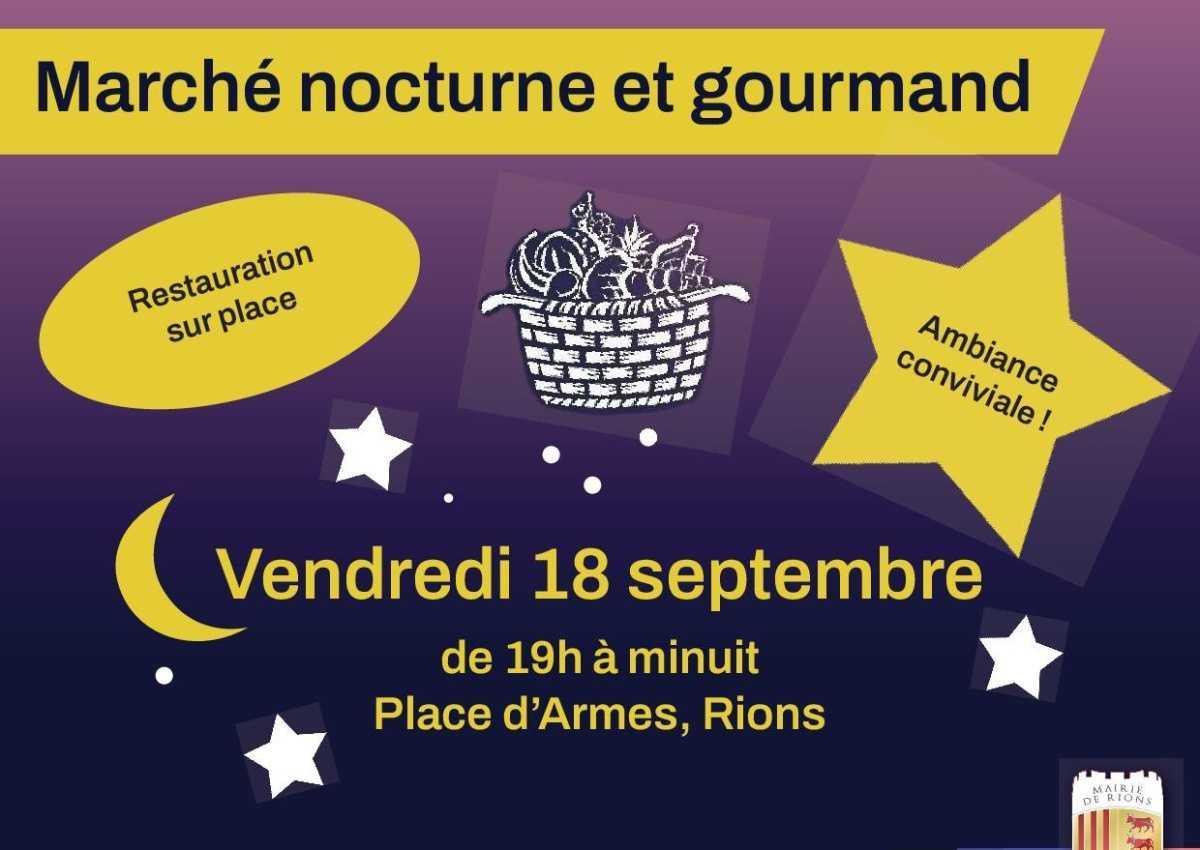 Marché nocturne et gourmand