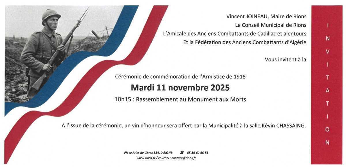 Cérémonie au monument aux morts