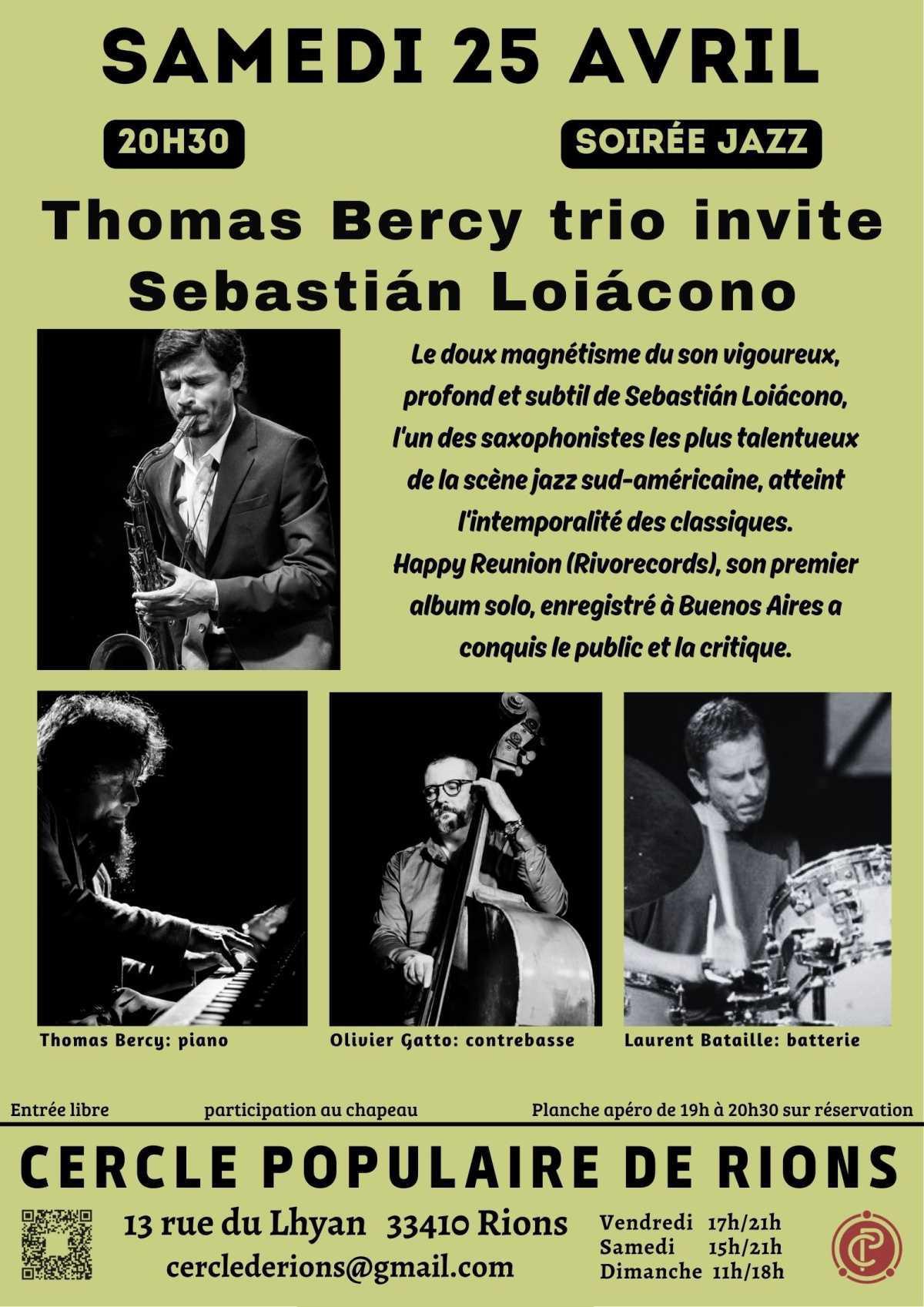 Concert de Jazz au Cercle Populaire