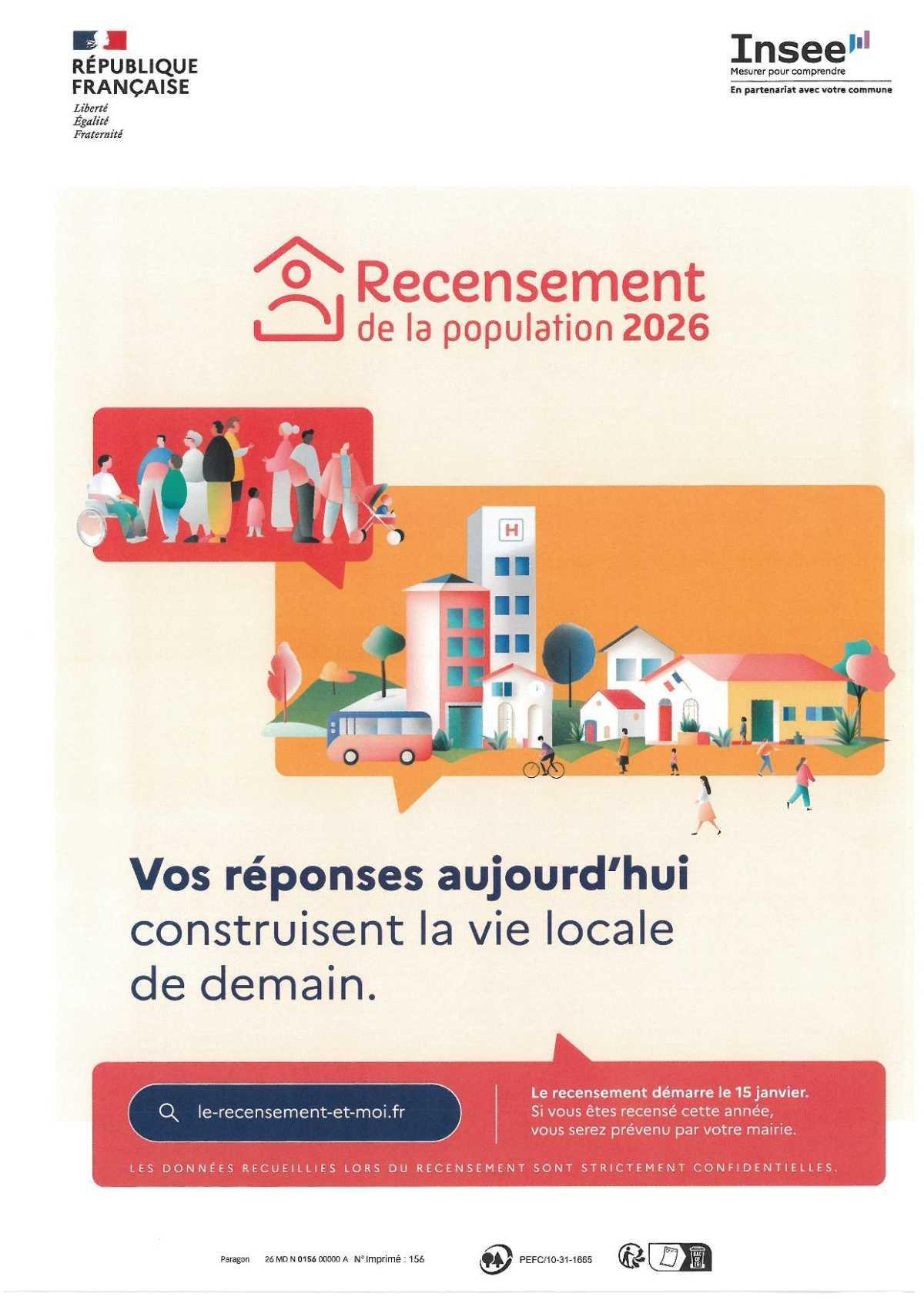 Recensement 2026 à Rions