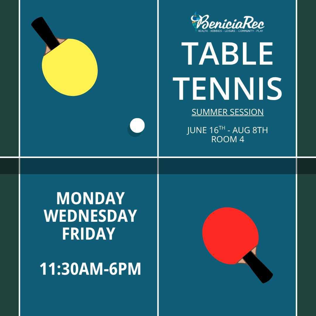 Drop-in Table Tennis !