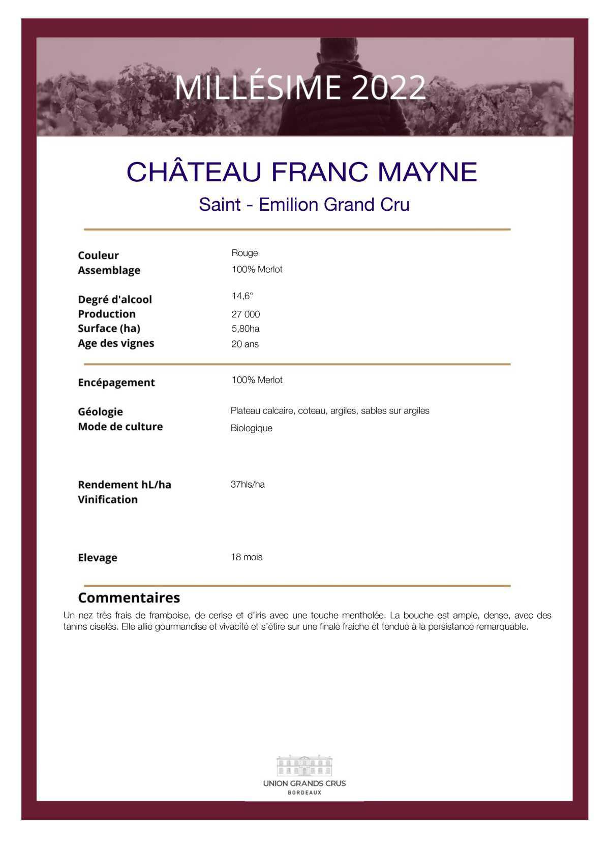  Château Franc Mayne