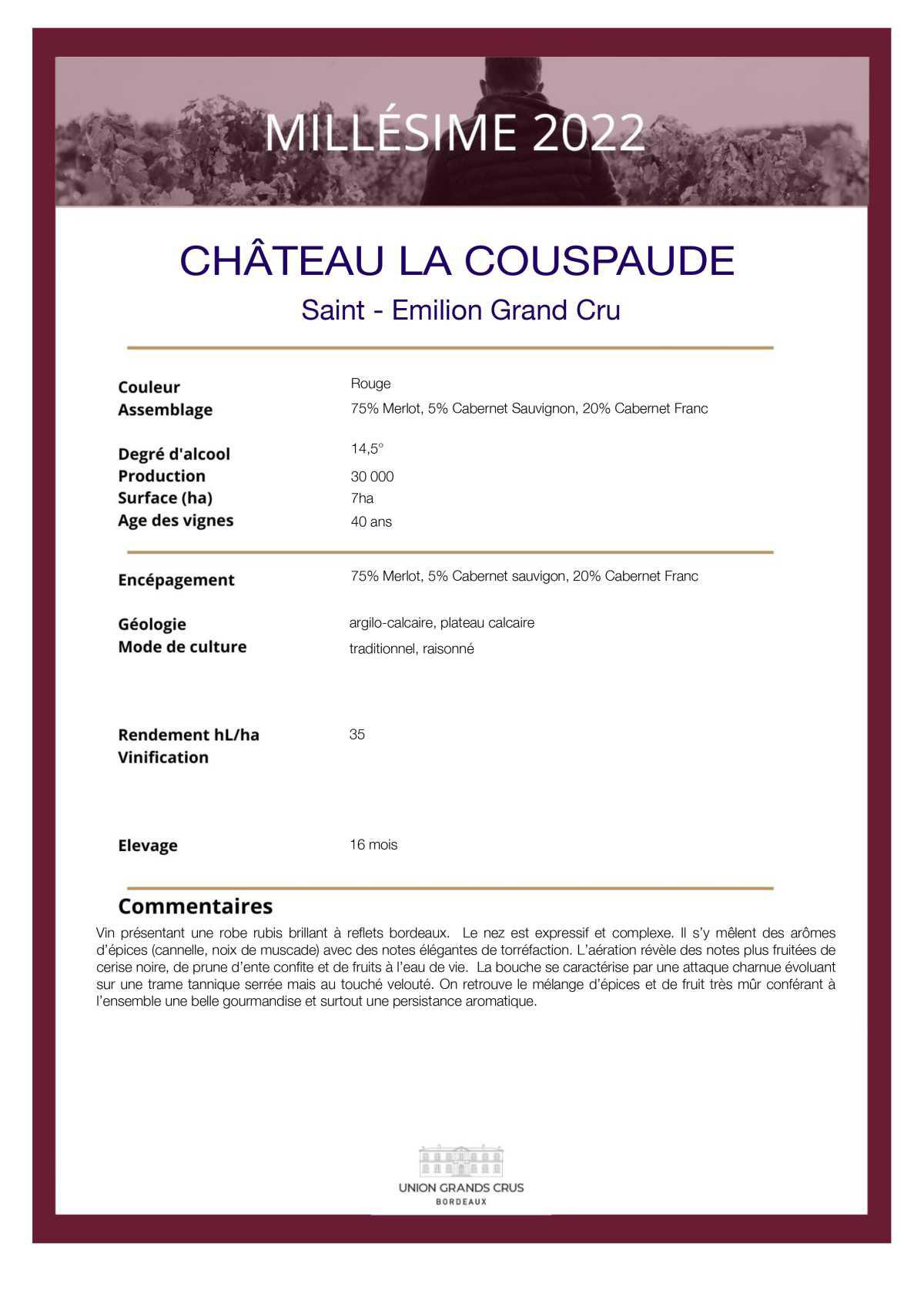  Château La Couspaude
