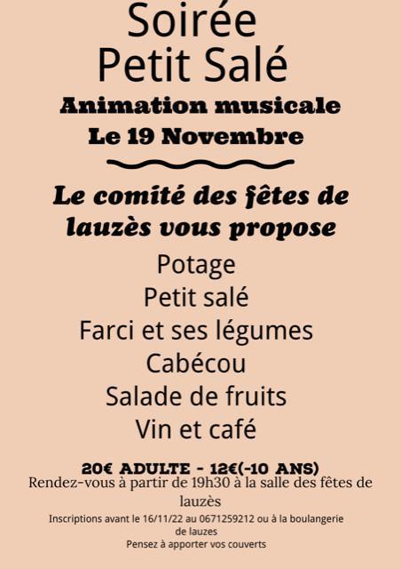 Le meilleur petit salé au monde, c'est à Lauzès qu'il est servi