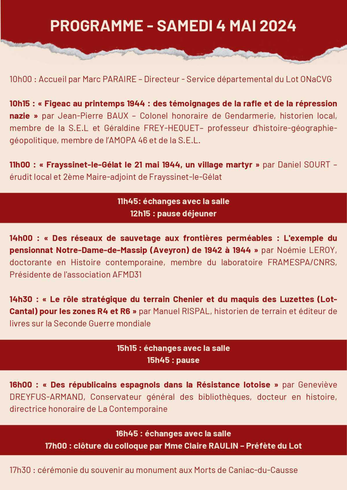 "1944 en Quercy : l’engagement à l’épreuve de la répression" "1944 en Quercy : l’engagement à l’épreuve de la répression"