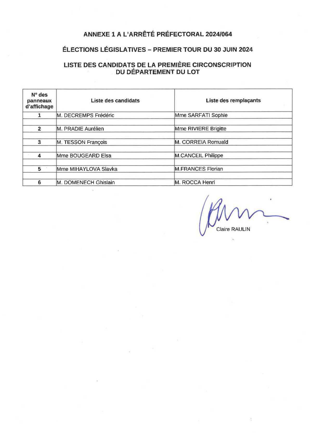 Les candidats des législatives du 30 juillet Les candidats des législatives du 30 juillet