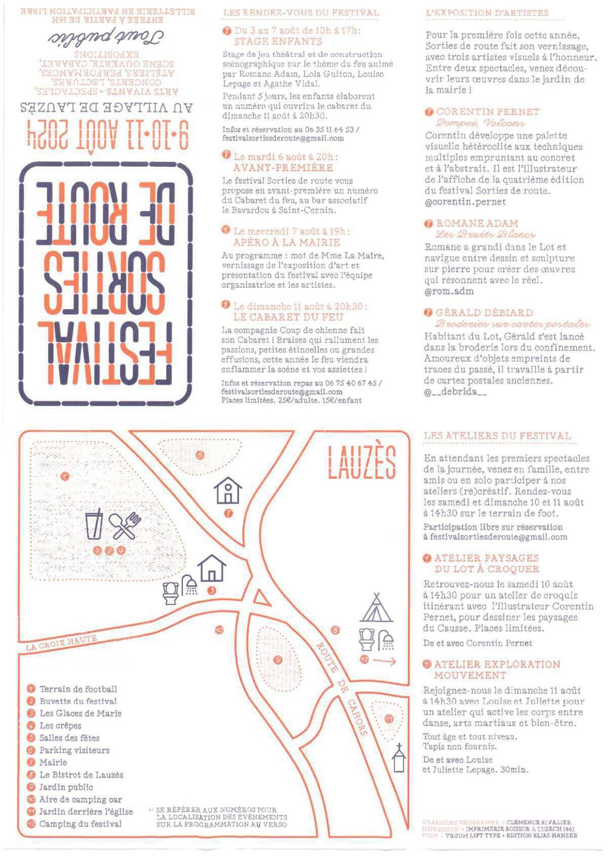 Programme du festival "Sortie de Route" Programme du festival "Sortie de Route"