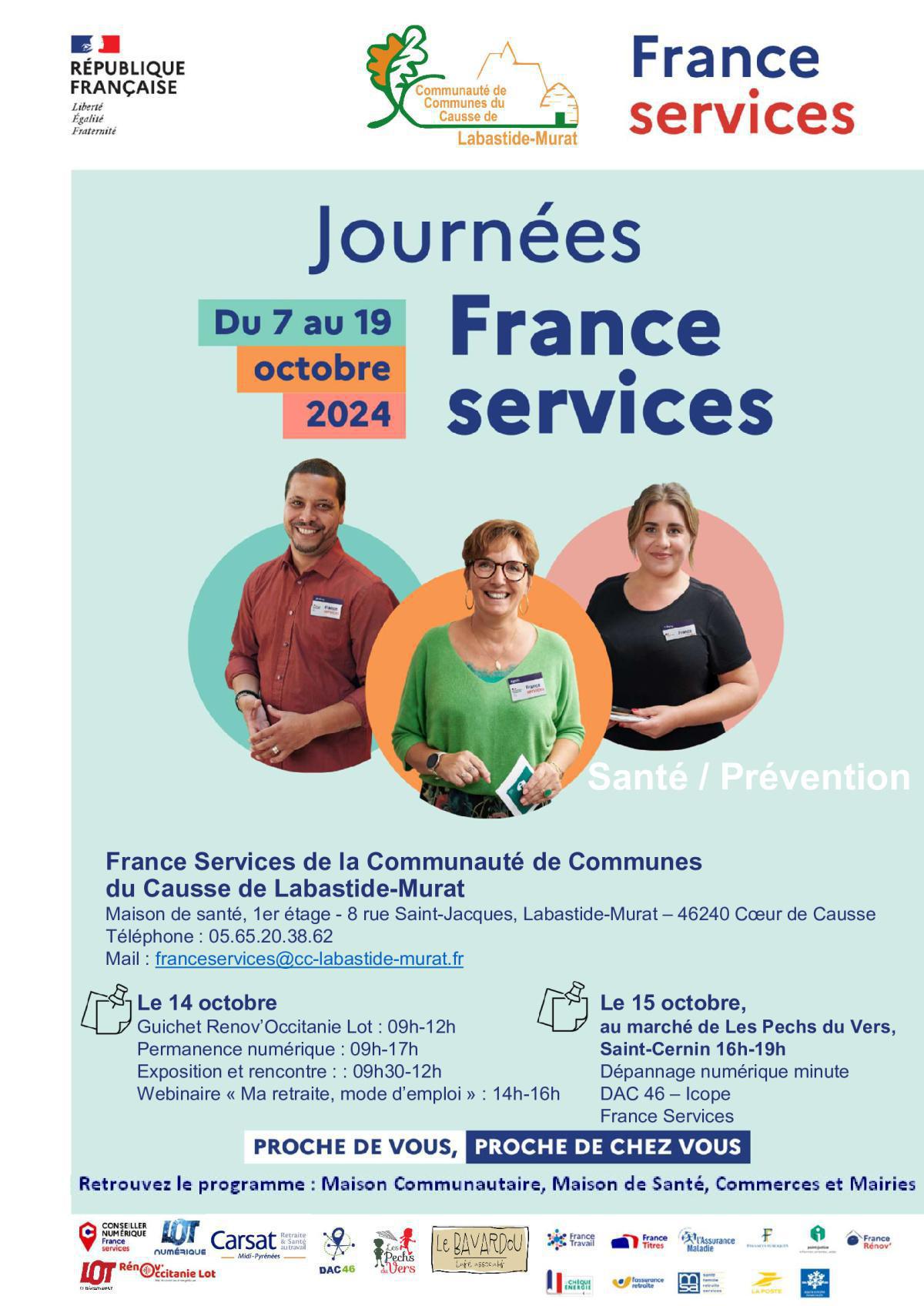 Les journées France Services à Coeur de Causse Les journées France Services à Coeur de Causse