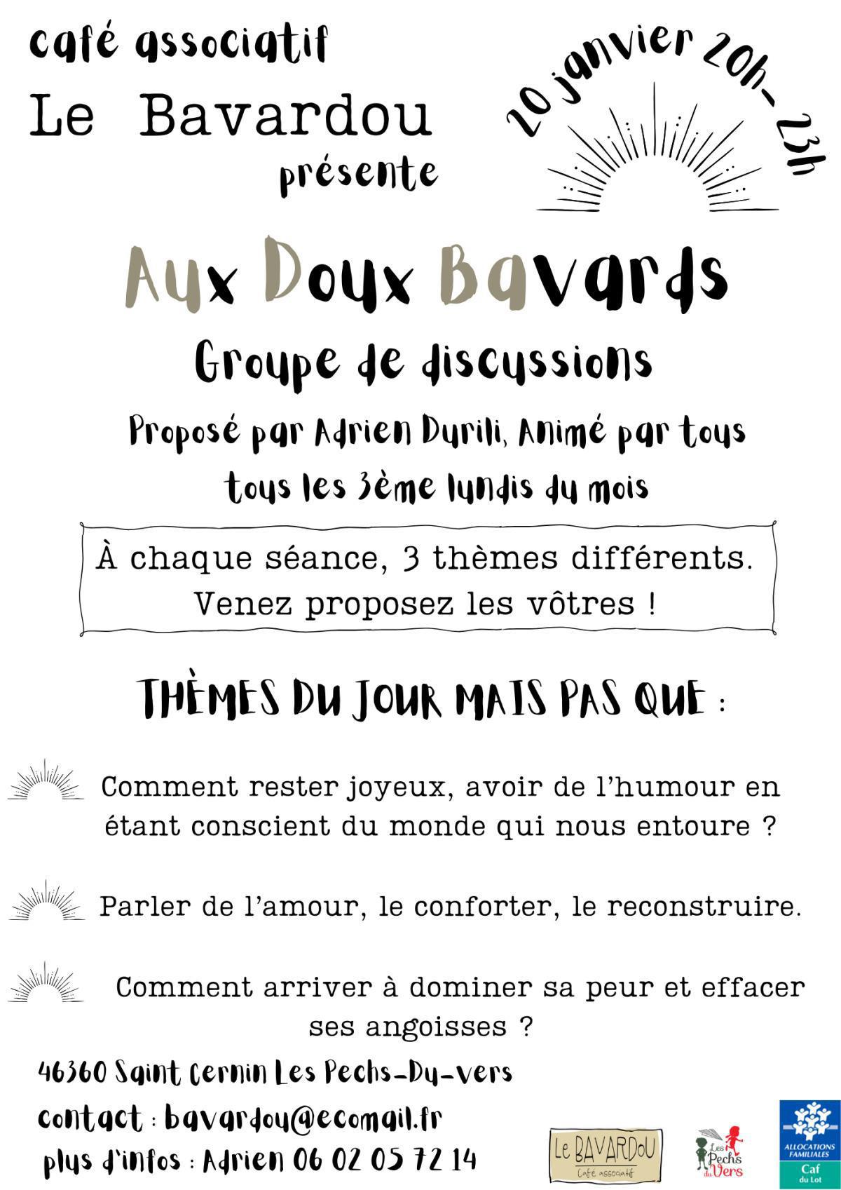 ATELIER DE PARTAGE ET DE RÉFLEXIONS  ATELIER DE PARTAGE ET DE RÉFLEXIONS