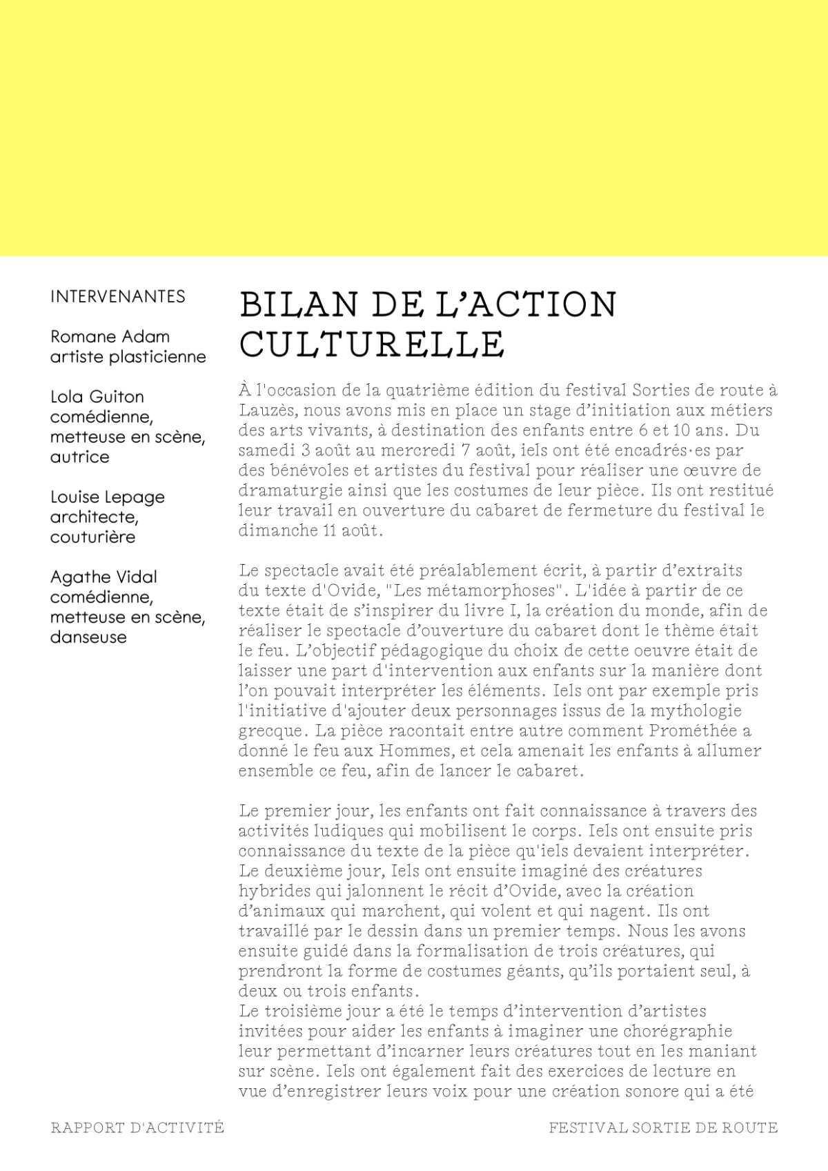 Bilan stage enfant 2024 (Coup de chienne) Bilan stage enfant 2024 (Coup de chienne)