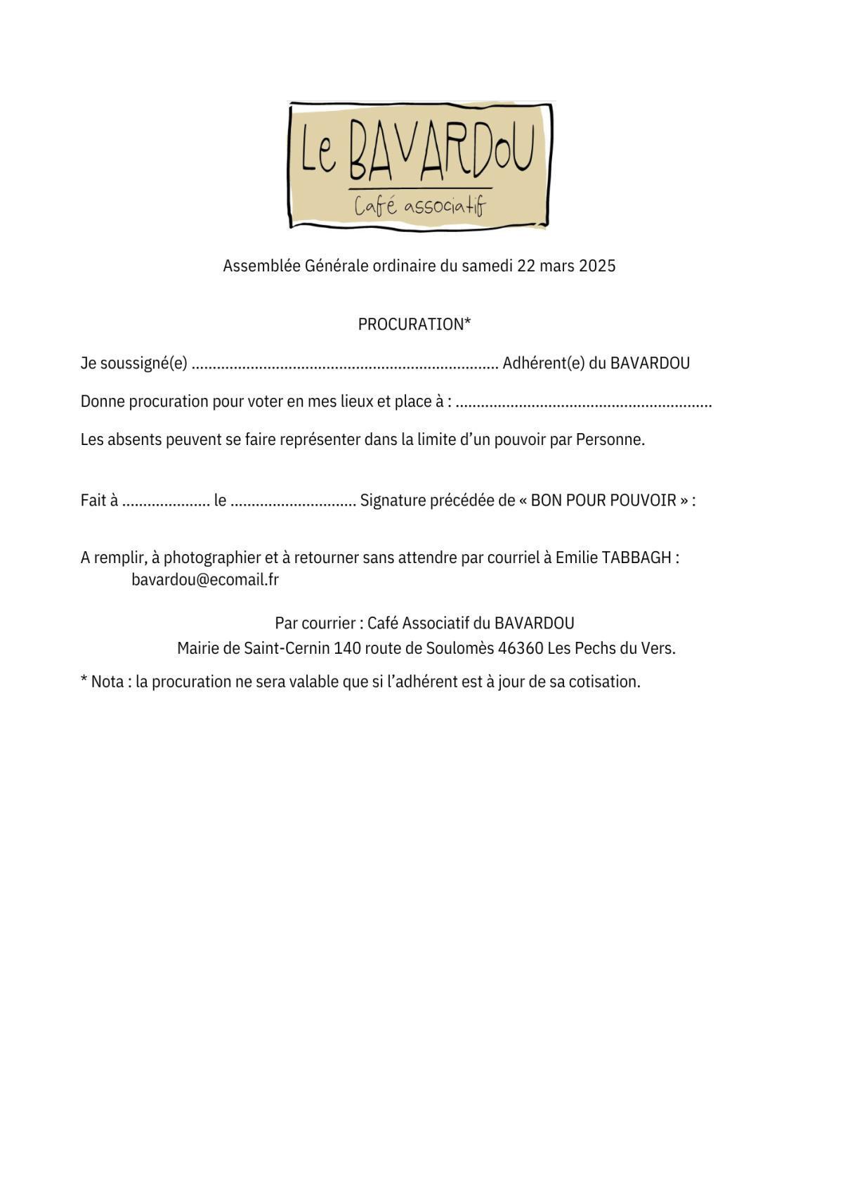 AG du Bavardou AG du Bavardou