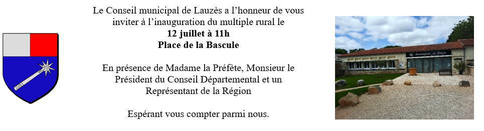 Inauguration Boulangerie - épicerie de Lauzès