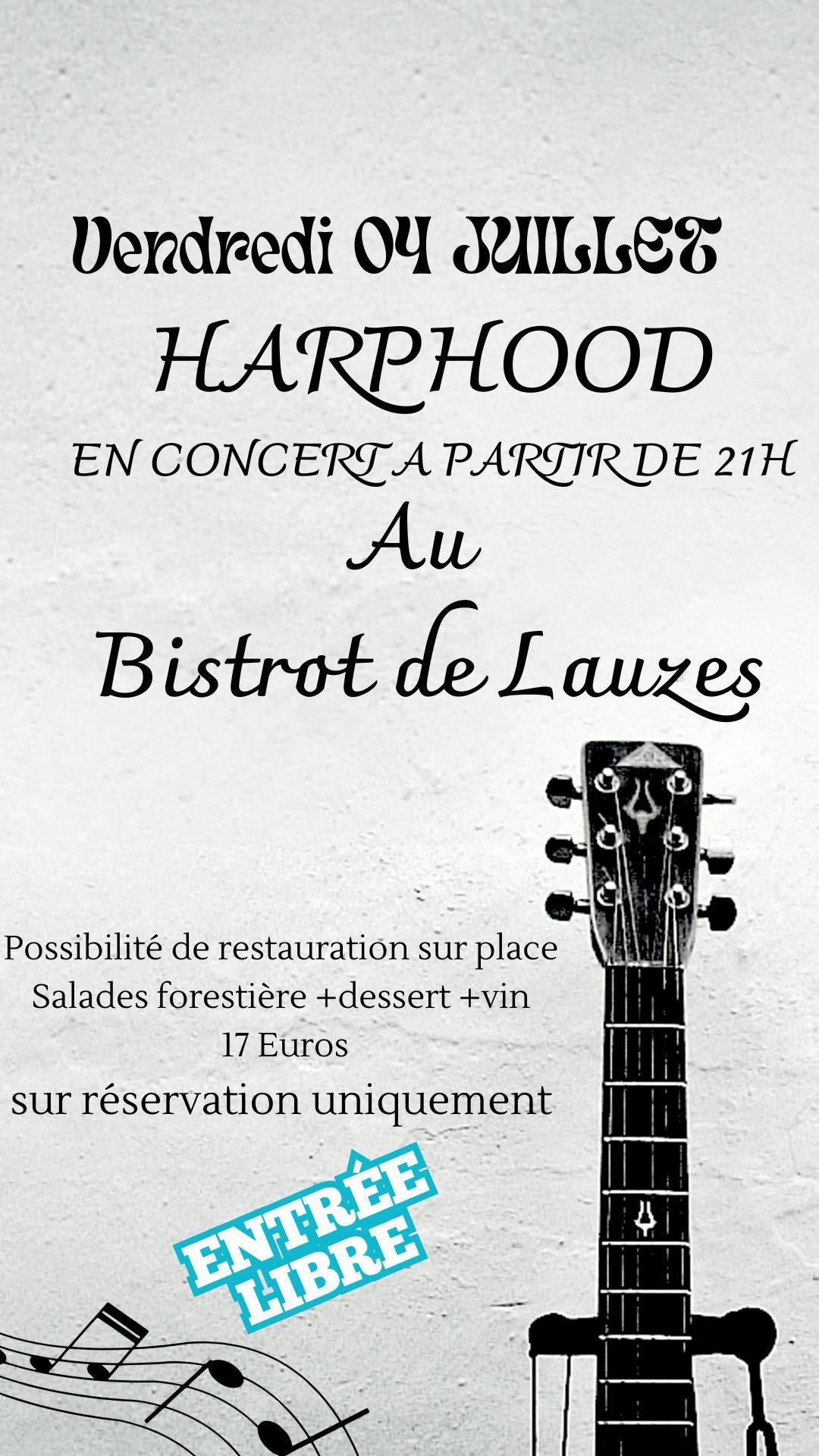 Concert Harphood ( au bistrot)