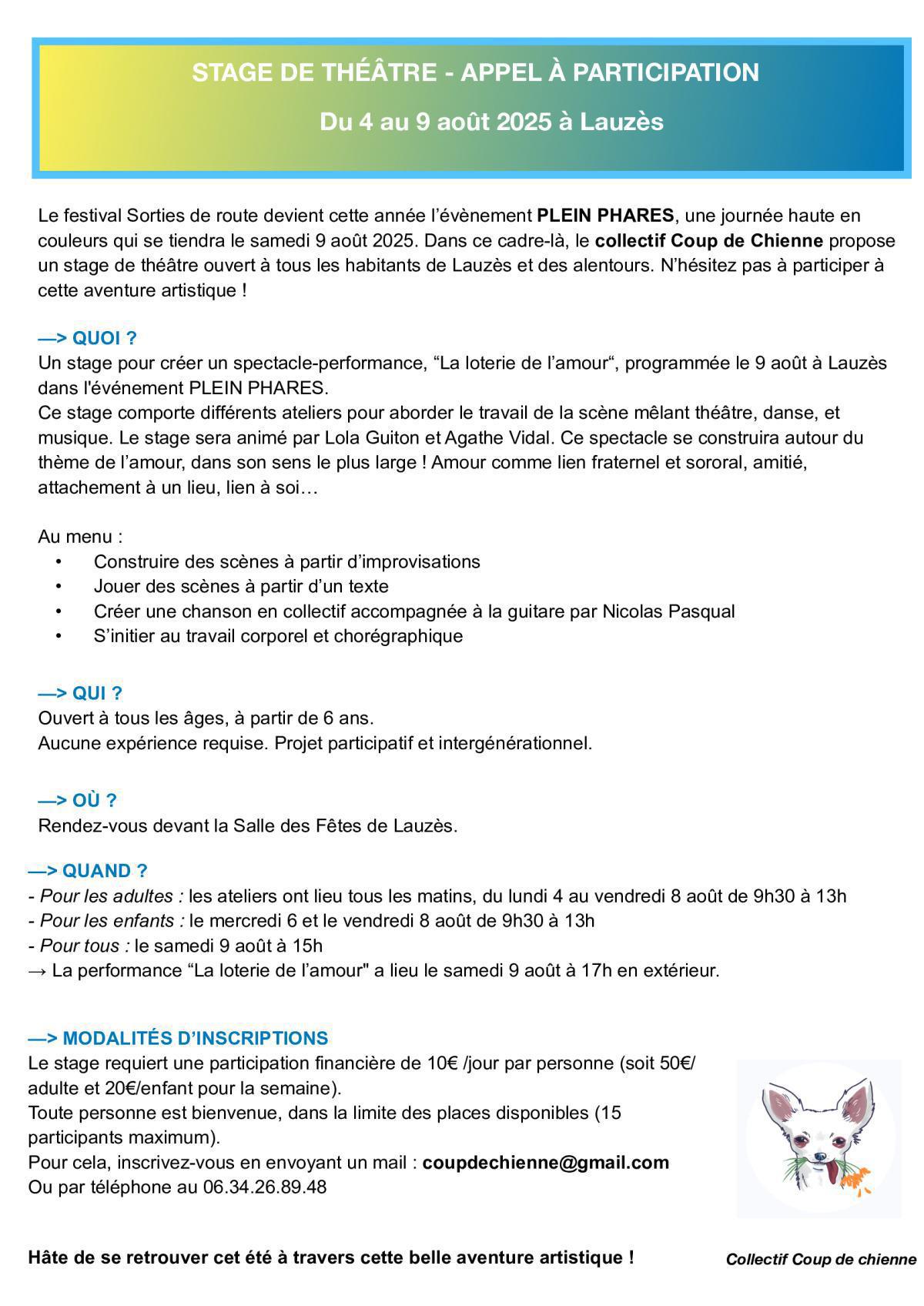 Pleins phares (Lauzès 2025)  Pleins phares (Lauzès 2025)