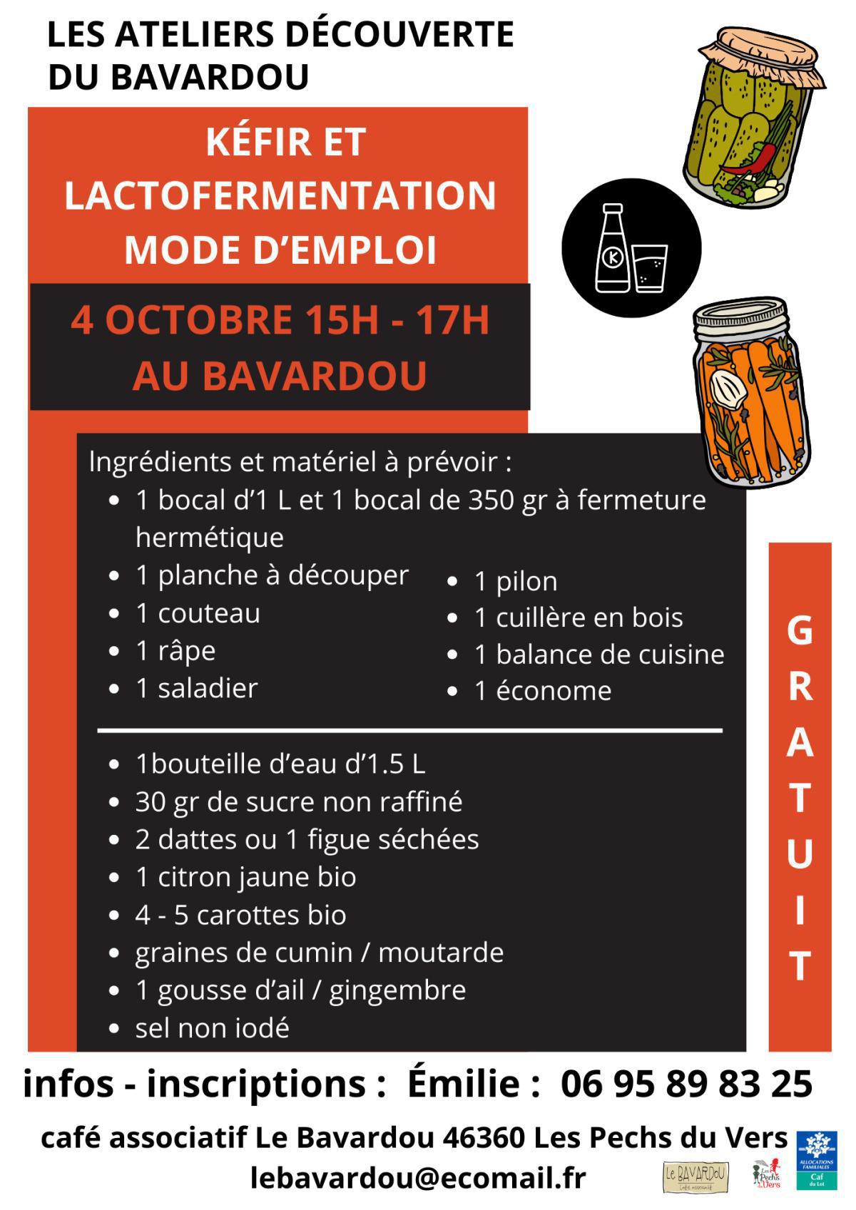 Kéfir / Les ateliers découverte du Bavardou