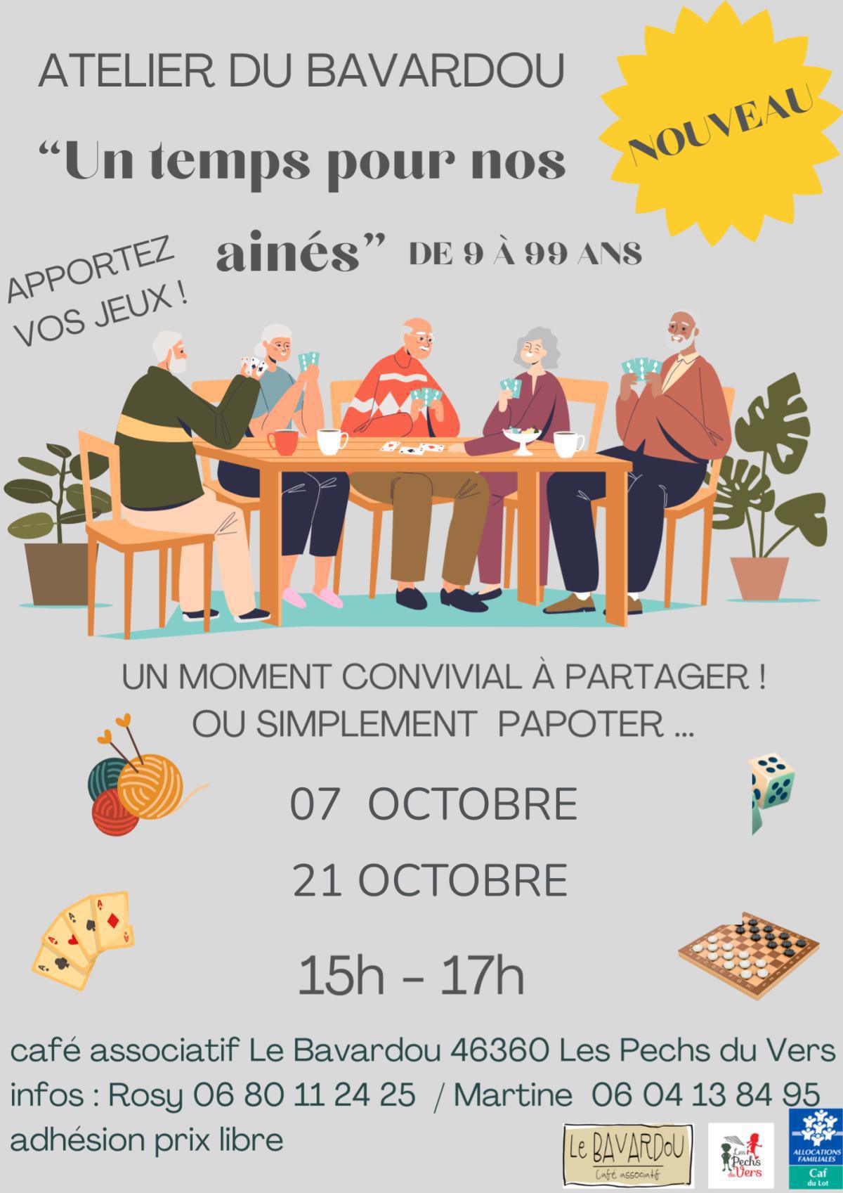 Un temps pour nos ainés / Les ateliers du Bavardou