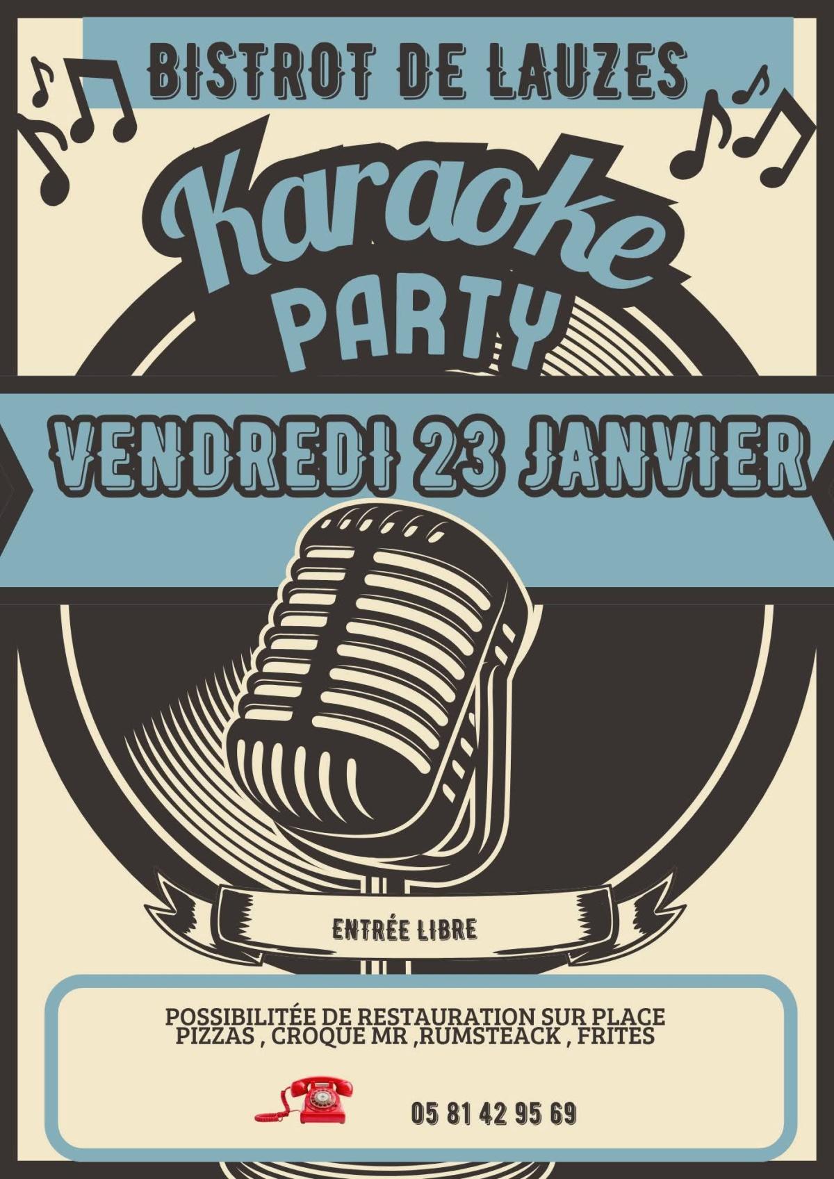 Karaoké party au Bistrot