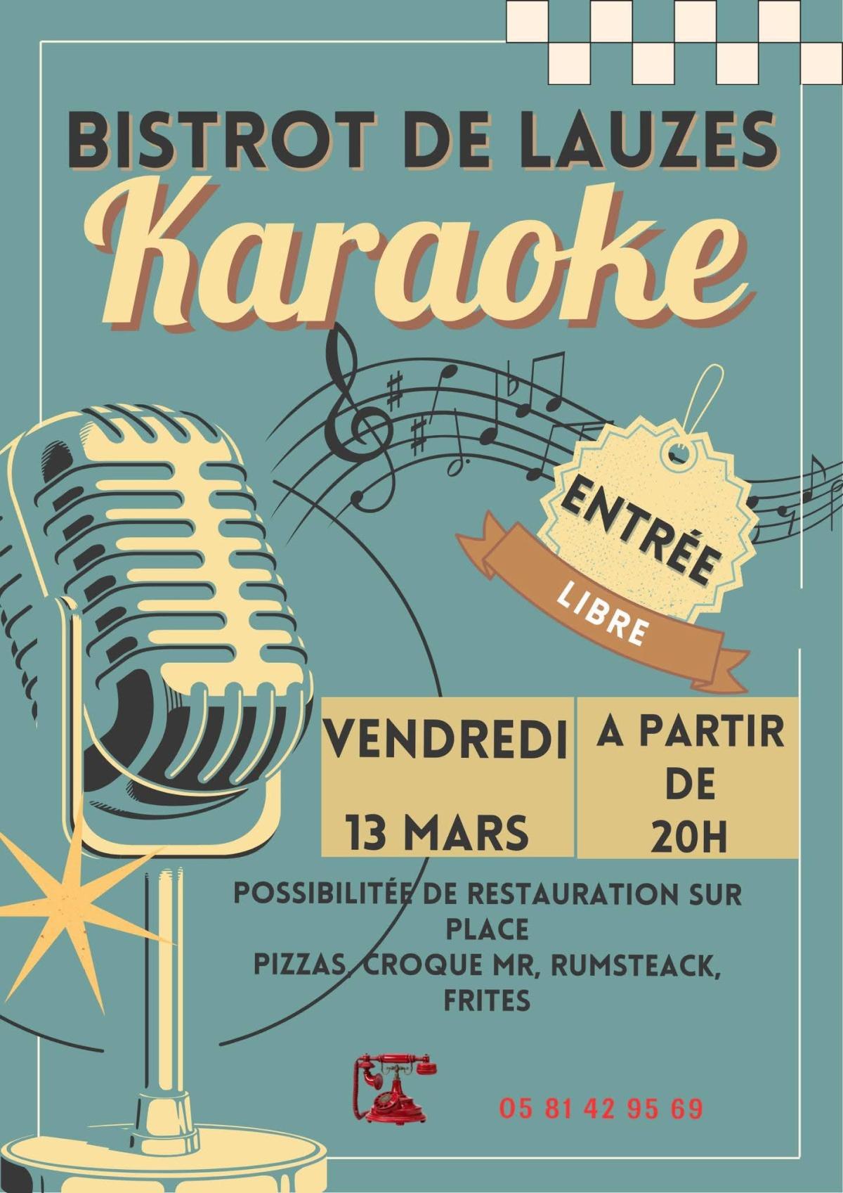 Karaoké au bistrot