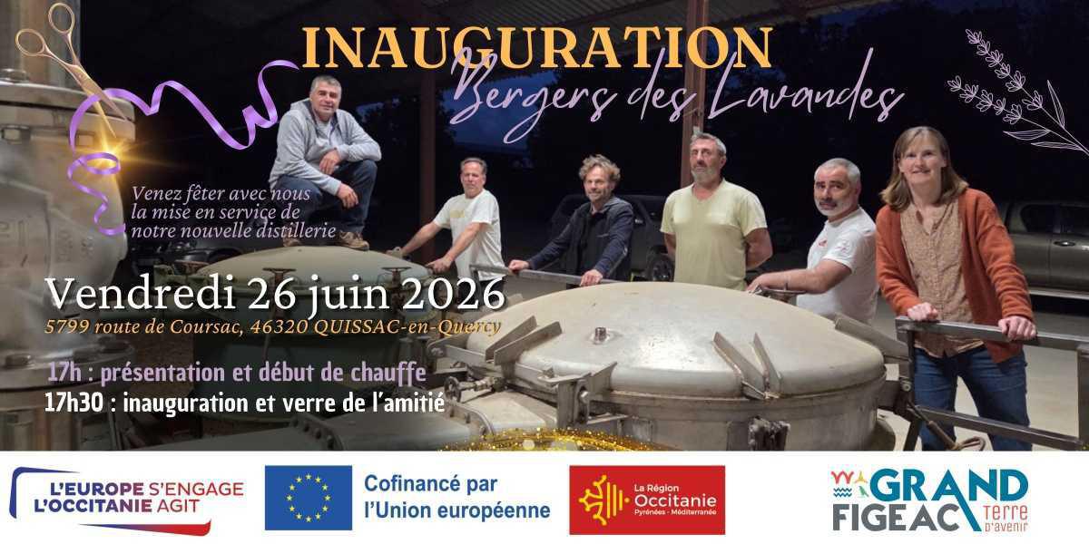 Inauguration de la distillerie des Bergers des Lavandes