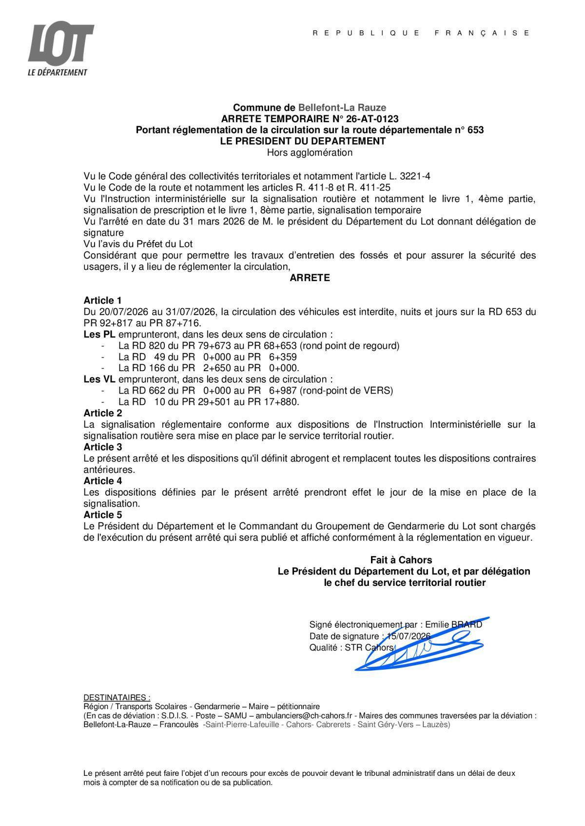 Circulation interdite
