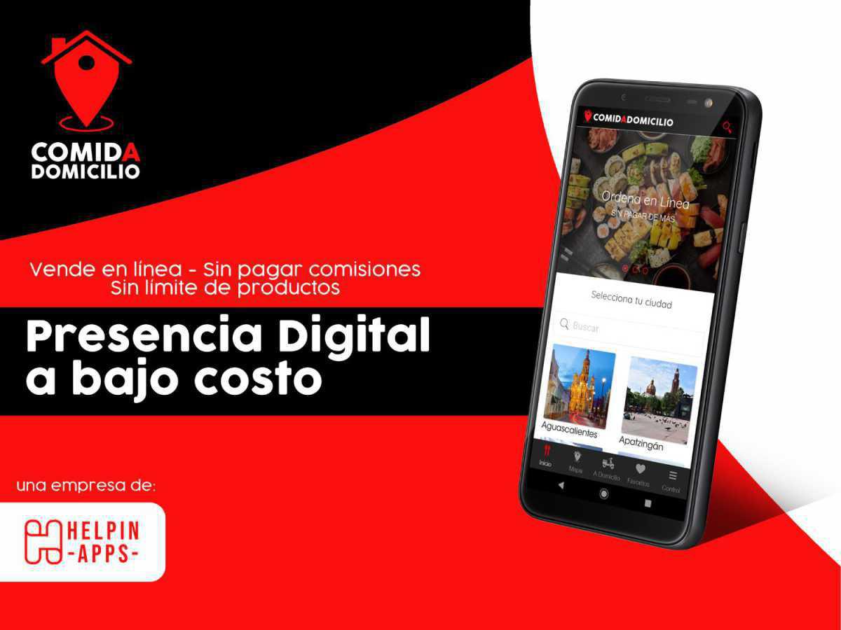 Menú online en COMIDADOMICILIO