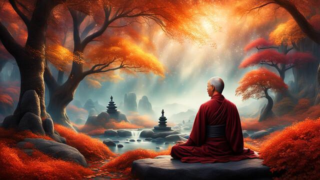 Ein buddhistischer Mönch