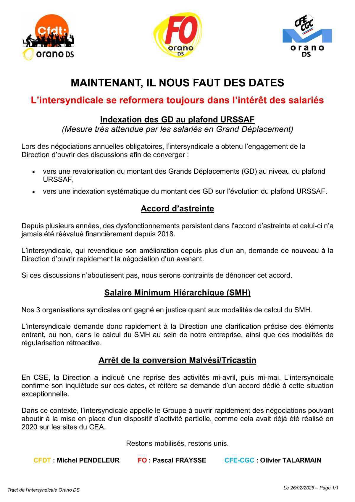 GD, Astreinte, SMH, Conversion !