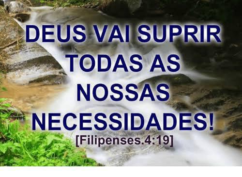 Deus supre nossas necessidades!