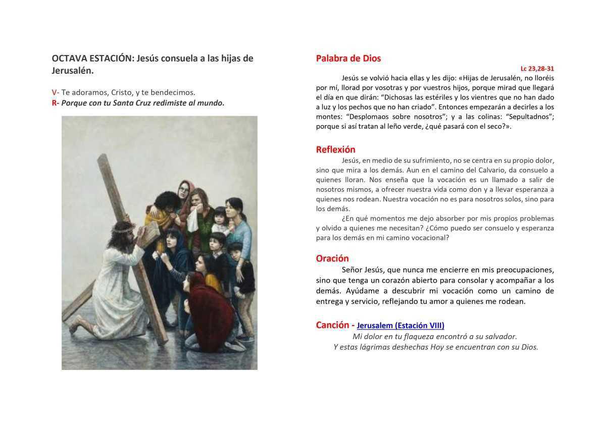 VIA CRUCIS: UN CAMINO DE ENTREGA Y VOCACIÓN