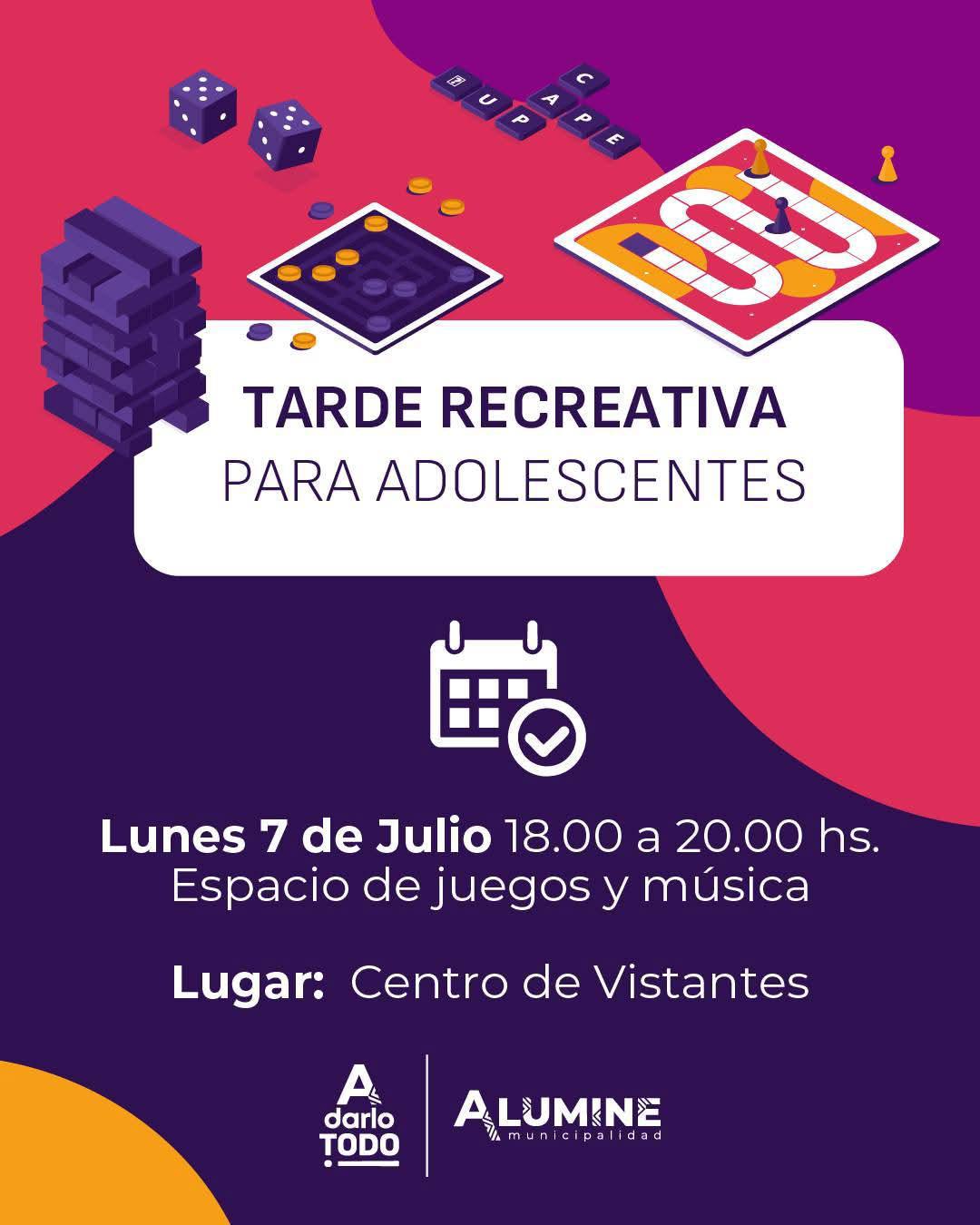 ¡¡¡TARDE RECREATIVA!!! ¡¡¡TARDE RECREATIVA!!!