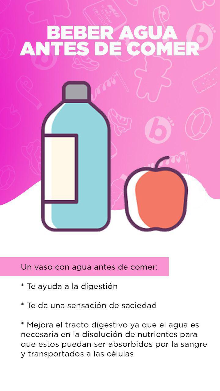 Agua antes de comer 🍽 